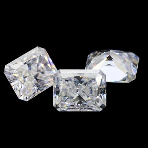 0.5-30CT Radiant Cut Loose Moissanite Stone Diamond D Color VVS1 Gemstone W/ GRA - Picture 1 of 26