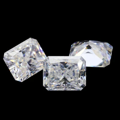 0.5-30CT Radiant Cut Loose Moissanite Stone Diamond D Color VVS1 Gemstone W/ GRA - Image 1 of 4
