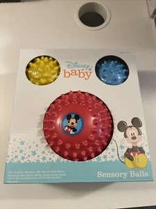 Disney Baby Sensory Balls-Tactile Memory/Hand Eye Coord./Motor Skills-Age 6 mos+ - Picture 1 of 2