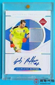 2022 National Treasures Italy Gianluigi Buffon Patch Auto 1/5 jersey number ≈1/1 - Picture 1 of 2