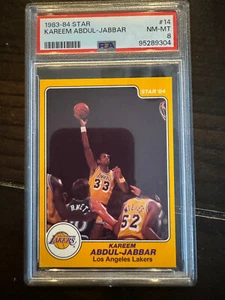 1983 Star #14 Kareem Abdul Jabbar card PSA 8 - Picture 1 of 1