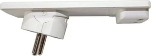 Evoline Plug Schuko Stecker Flachstecker WEISS - Bild 1 von 4