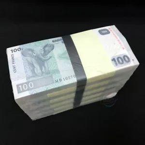 Kongo 100 Franken x 1000 STCK. Elefant 2013 P-98 Ziegel UNC unzirkuliert - Bild 1 von 3