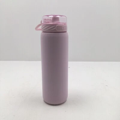 Ello Pop & Fill 22oz Stainless Steel Water Bottle, Pink, Display Model - Image 1 of 3