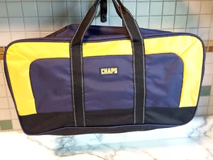 Ralph Lauren CHAPS Overnight CarryOn Gym Adjust Shoulder Handle 12"H 21"W9"D - Picture 1 of 5