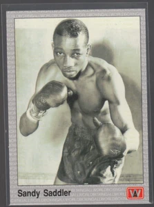 SANDY SADDLER 1991 All World Boxing #133 Featherweight Champion 103 KOs Mint - Picture 1 of 2