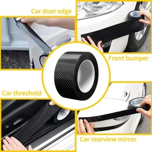 5D Carbon Fiber Auto Door Edge Guards Sill Protector Car Wrap Film Vinyl Wrap - Picture 1 of 11