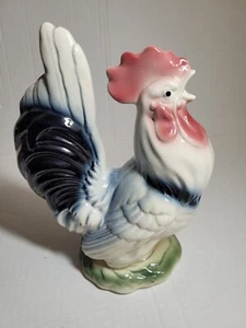 Vintage Royal Copley Porcelain/Ceramic Rooster Figurine Country-Farmhouse (READ) - Picture 1 of 11