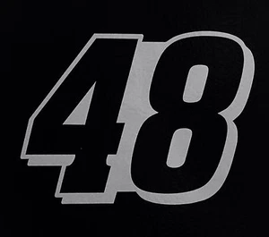 (2) # 48 Jimmie Johnson Racing Vinyl Die Cut Decal Nascar Sticker 5" - Picture 1 of 4