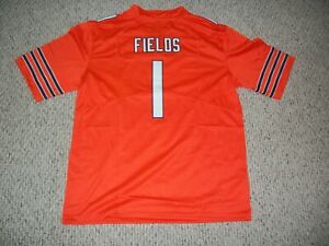 JUSTIN FIELDS Unsigned Custom Orange Chicago Sewn New Football Jersey Szes S-3XL