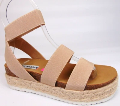 Steve Madden Kids JKimmie Platform Natural Sandal Little Girls Size 13 K, NEW - Image 1 of 4