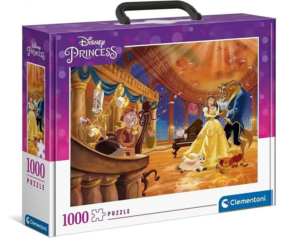 Clementoni - Valise puzzle 1000 pièces La Belle et la Bête 25x32 cm - Photo 1/1