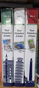 Tour filatelico d'Italia 3 raccoglitori completi Poste Italiane e Bolaffi - Foto 1 di 22