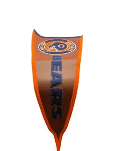 Large 13”x32” Chicago Bears Winning Streak Wool Blend Football Pennant Flag - Picture 1 of 2