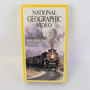 Love Those Trains VHS National Geographic Video Tape Sealed - Picture 1 of 5