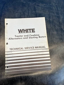 WHITE Tractor & Combine, Alternators & Starting Motors Technical Service Manual - Bild 1 von 2