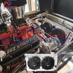 4Row Radiator Shroud Fan 84-90 Chevy Corvette 5.7L V8/ 82-02 S10 V8 Conversion - Imagen 1 de 10