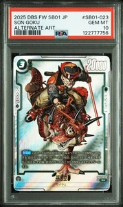 PSA 10 Son Goku R Alternate Art SB01-023 2025 Dragon Ball Fusion World Japanese - Picture 1 of 9