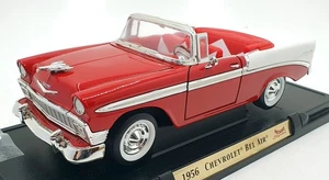 Road Signature 1/18 Scale Diecast 92128 - 1956 Chevrolet Bel Air - Red / White - Picture 1 of 6