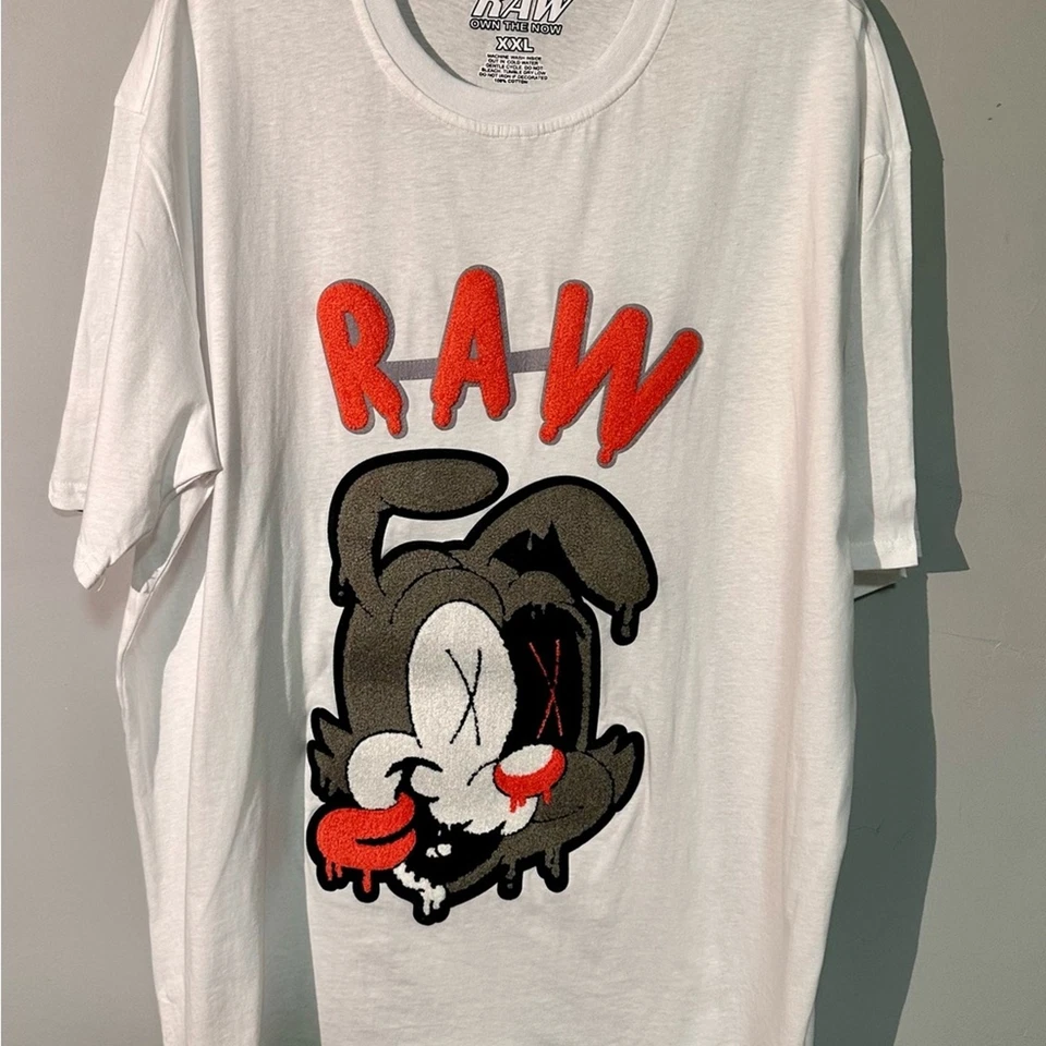 Camiseta RAW Own the Now Legendary Rawyalty Gráfica Diseño Bordado Talla XXL Foto 1 de 4
