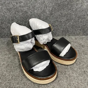 MICHAEL KORS Richie Espadrille Platform Sandals Women's Size 6.5 Black - Picture 1 of 7