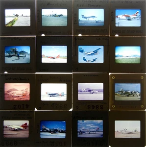 Orig 1970s Photo TRANSPARENCY 35mm SLIDE LOT Military Aircraft / JET FIGHTERS—3 - Picture 1 of 6