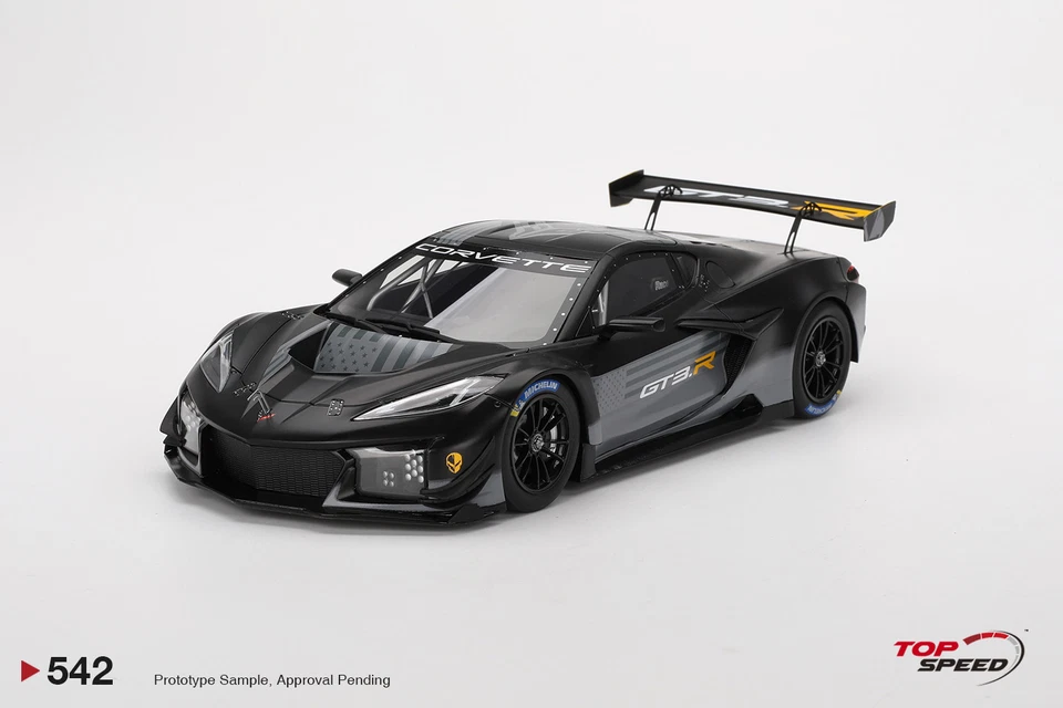 TOP SPEED 1/18 CHEVROLET COREVTTE Z06 GT3.R 2023 ROAD AMERICA TEST CAR TS0542 - Image 1 of 1