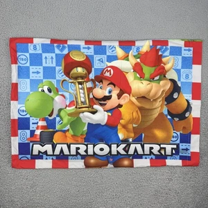 Federa cuscino Mario Kart Nintendo bambini 20x30 Yoshi Bowser pesca corsa biancheria da letto - Foto 1 di 8