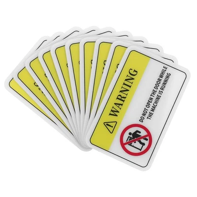  10 pezzi di etichette di avvertimento per attrezzature meccaniche non aprono la - Imagen 1 de 4