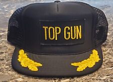 NEW Vintage 1970's Top Gun Hat Cap Snapback Trucker Style RARE Only One On Ebay!