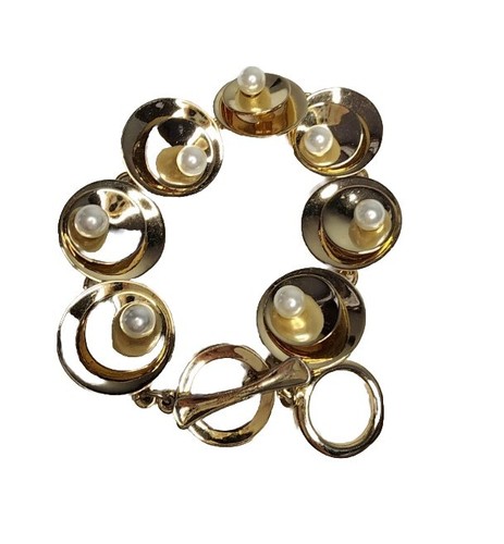 Bracciale KATE SPADE NEW YORK tono oro multi misura regolabile