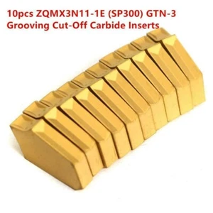 High Quality Carbide Inserts for CNC Grooving and Parting Cut Off 10Pcs Pack - Picture 1 of 9