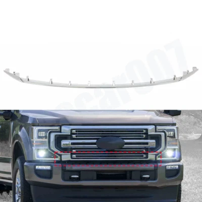 For Ford Super Duty F250 F350 2020-22 Front Grille Grill Lower Trim Chroming Foto 1 de 4