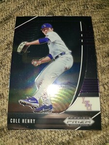 Cole Henry 2020 Panini Prizm Draft Picks Prospect Baseball Card PDP55 Nationals