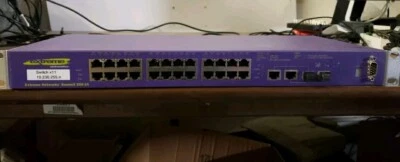 Extreme Networks Summit 200-24 13240 24 puertos administrados 10/100 ENCENDIDO PROBADO Foto 1 de 3