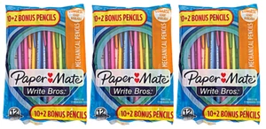 Paper Mate Write Bros 12 Mechanical Pencils, 0.7mm, HB #2, - Packs of 3=36 Count - Picture 1 of 2