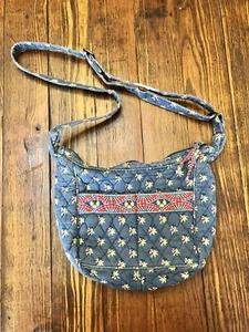 Cartera acolchada Vera Bradley 100 % algodón - Imagen 1 de 8