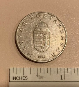 1994 Hungary Ten 10 Forint MAGYAR KÖZTÁRSASÁG Coin KM# 695 - Picture 1 of 2