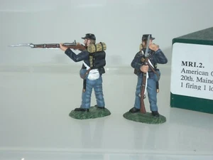 FRONTLINE MRI2 UNION 20TH MAINE REGIMENT STANDING FIRING + LOADING SOLDIER SET - Picture 1 of 2