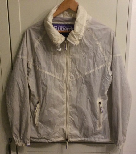 OFF WHITE Superdry rmtracker donna giacca cappotto Medium Full Zip SUPERDRY MEDIUM JACKET