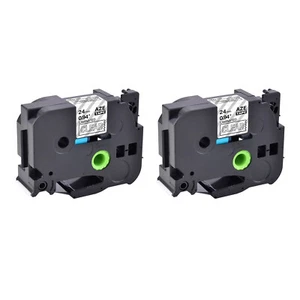 Paquete de 2 piezas para Brother P-Touch PT-D600 TZe-155 TZ-155 blanco sobre cinta de etiqueta transparente 1" - Imagen 1 de 24