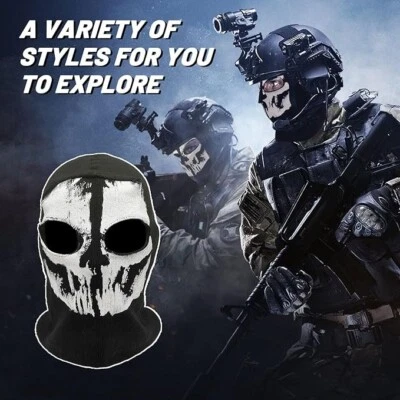 SKHAOVS Ghost Balaclava, Call of Duty Mask, Motorcycle Face Mask - Image 1 of 4