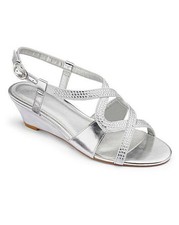 silver wide shoes wedding