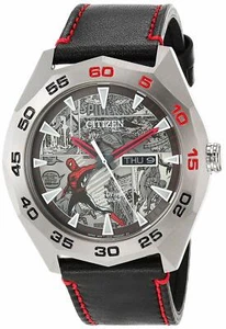 Citizen Spider-Man Limited Edition Titanium Eco-Drive Watch AW0061-01W - NEW - Picture 1 of 5