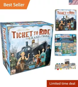 Ticket to Ride Rails & Sails Board Game - Train Route-Building Strategy Game,... - Picture 1 of 10