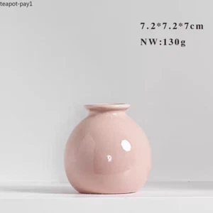 Ceramics Flower Vase Mini Flower Plant Bottle Pots Desktop Ornament - Picture 1 of 8