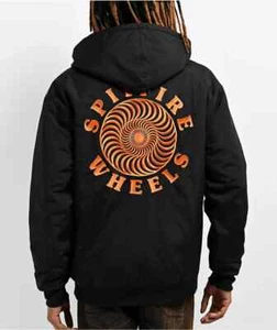 Spitfire OG Classic Water Resistant Windbreaker Full Zip Jacket Black L Neu mit Etikett - Bild 1 von 5