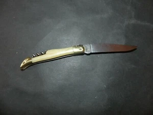 COUTEAU LAGUIOLE ANCIEN PUBLICITE PETROLIER B.P. MANCHE EN CORNE - Imagen 1 de 7