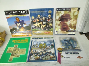 Lot of 6 NOTRE DAME Programs & Magazine, GUC - Picture 1 of 4