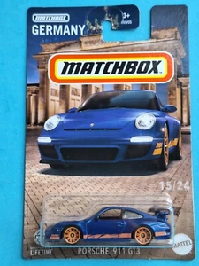 Porsche 911 GT3 🔥 Matchbox 15 / 24 Germany METAL Mattel - Picture 1 of 2